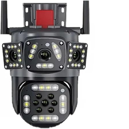 8MP PTZ WiFi 4K Dual Lens Screen Camera Outdoor Three Screens Protection Motion Detection Outdo