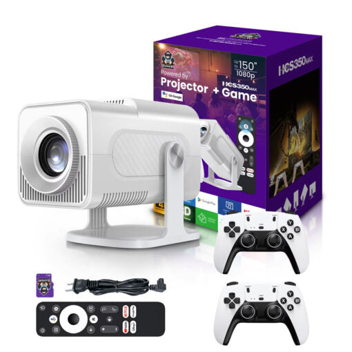 HCS350 Max Android Gaming Projector  With 02 Wireless Controller
