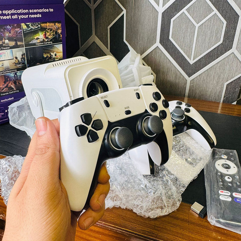 HCS350 Max Android Gaming Projector  With 02 Wireless Controller