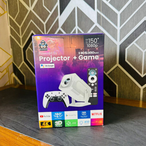 HCS350 Max Android Gaming Projector  With 02 Wireless Controller