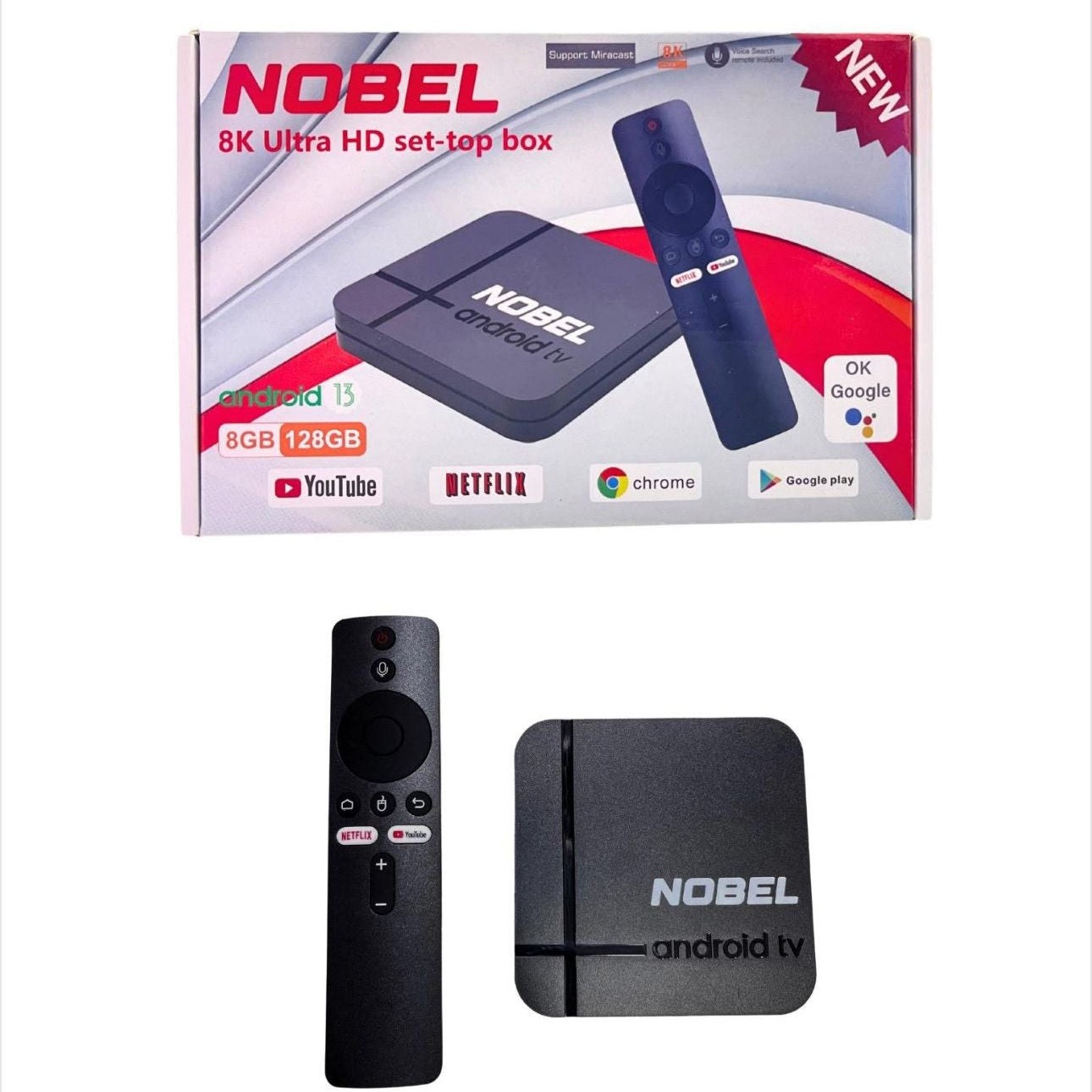 Nobel 4K Ultra HD 8GB / 128GB Set-Top-Box