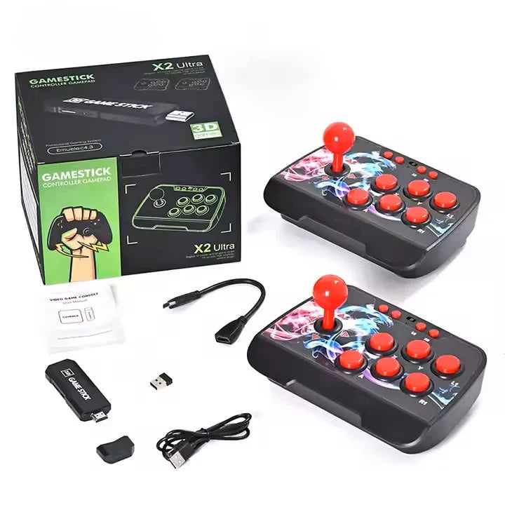X2 Ultra Gamestick with 02 Arcade Joystick 64GB 20000 Games