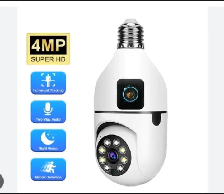 DUAL LENS - 4MP CCTV - CCTV Camera V380 Pro- 4 MP ~ DOUBLE LENS Wifi Camera - Wifi Smart Camer