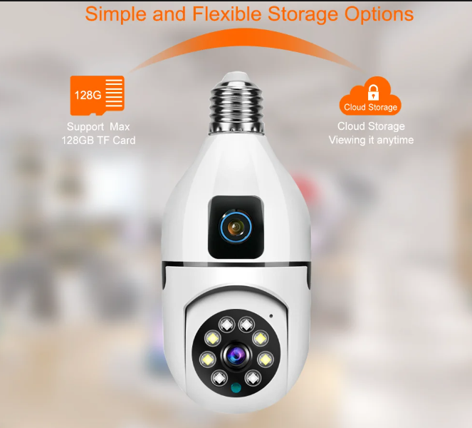 DUAL LENS - 4MP CCTV - CCTV Camera V380 Pro- 4 MP ~ DOUBLE LENS Wifi Camera - Wifi Smart Camer