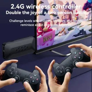 M33 Game stick 4k,3D Games And Plug and Play Video Game Stick Built in 64gb 33,000 Games